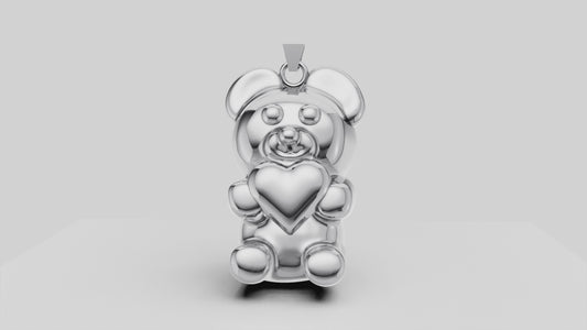 STELE BEAR HUG PENDANT