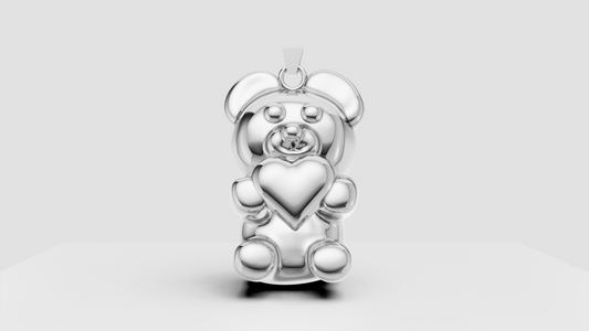 STELE BEAR HUG PENDANT